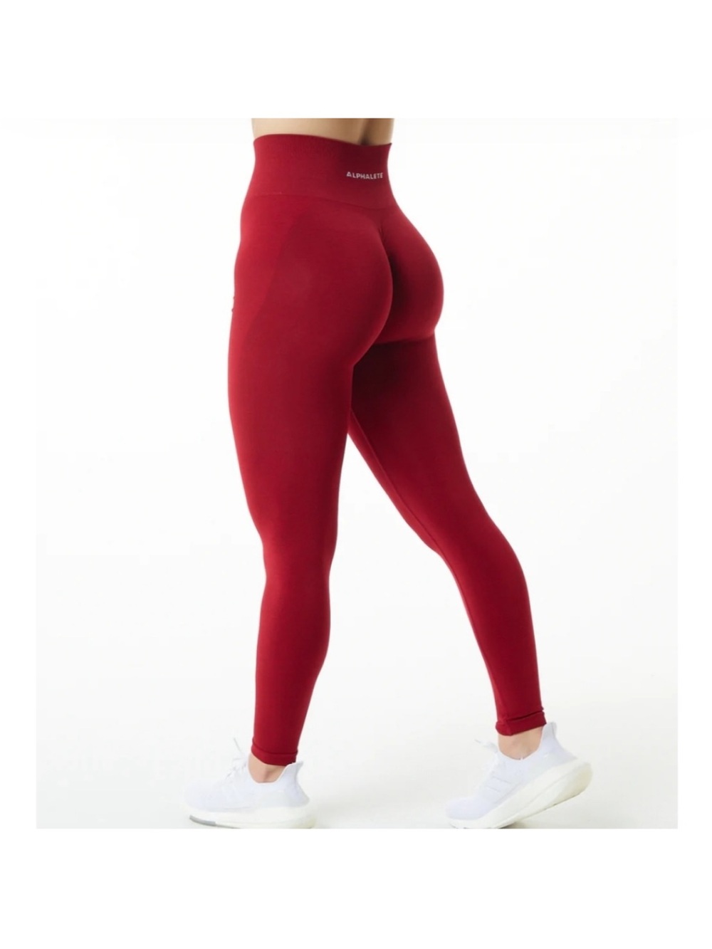 Alphalete amplify sculpting woman’s leggings burgundy size small